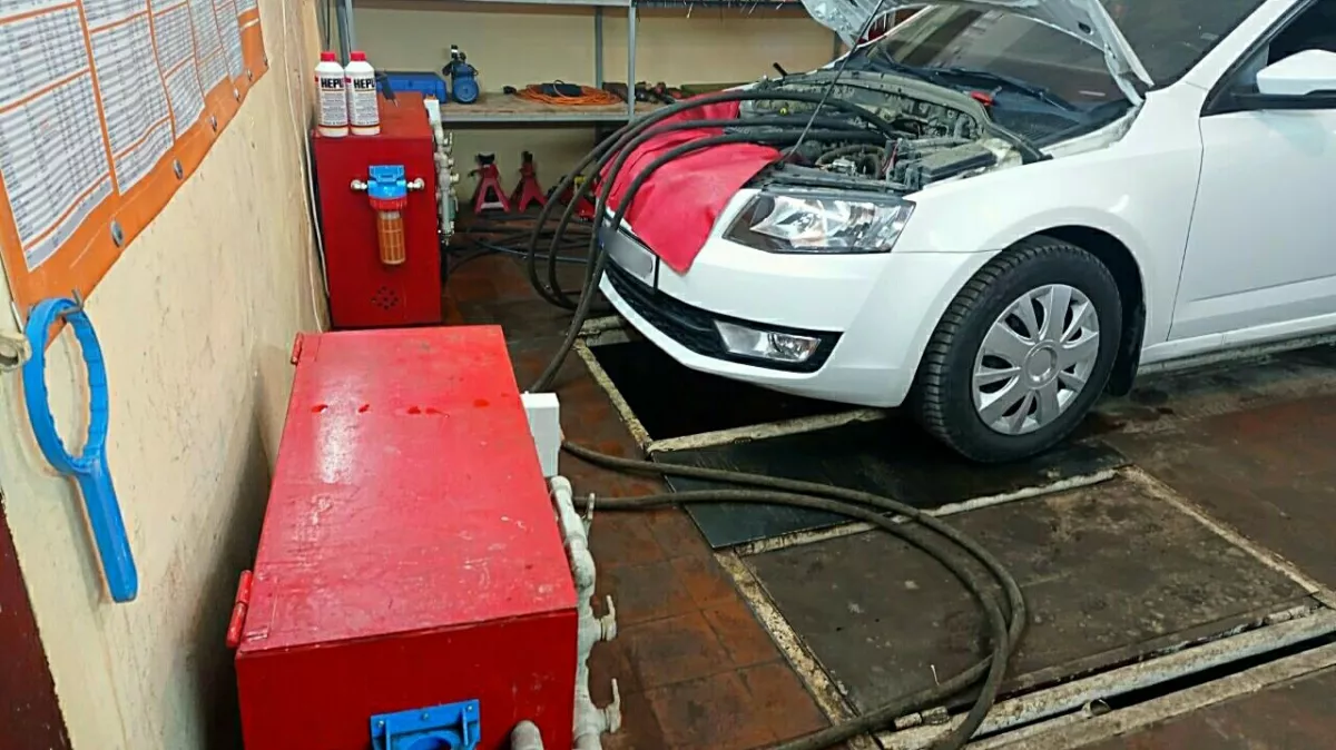 Cleaning heater - Промывка печки Харьков фото 1